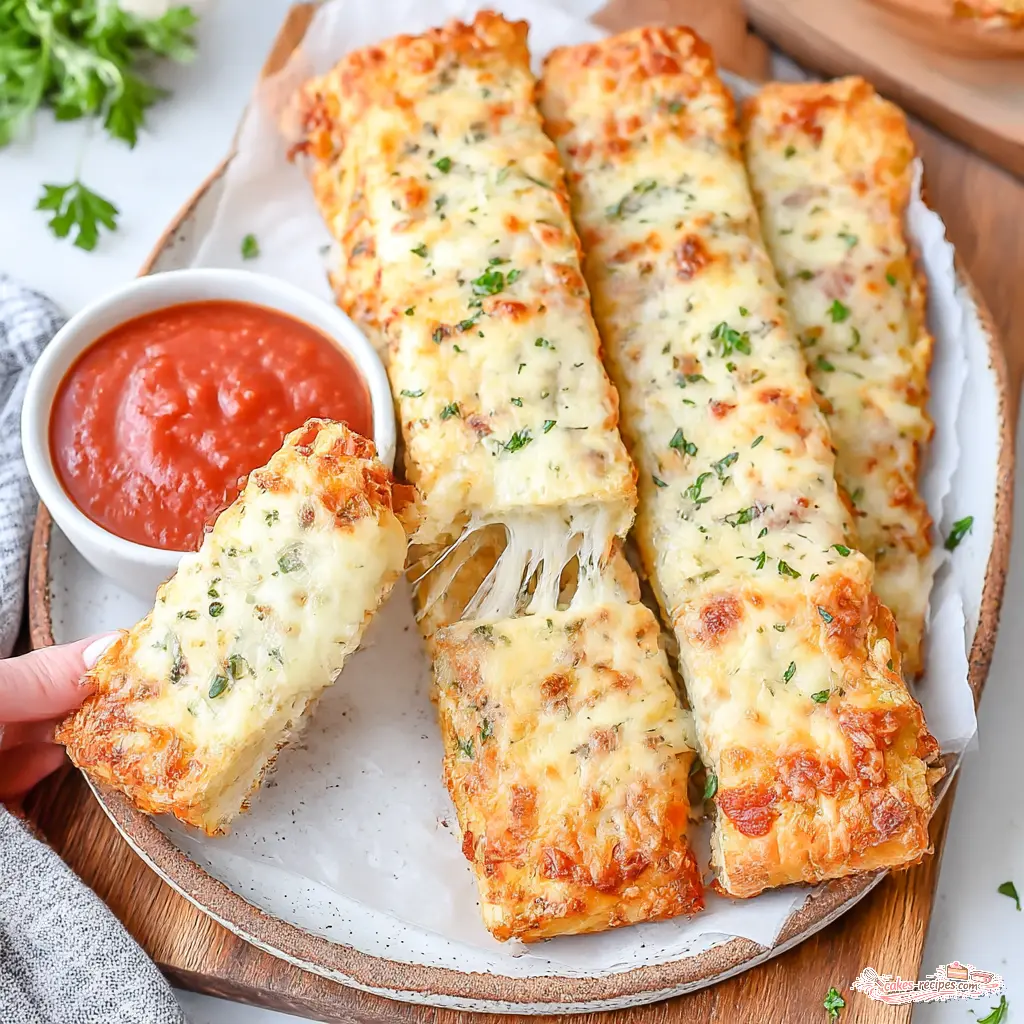 cottage cheese breadsticks - final presentation