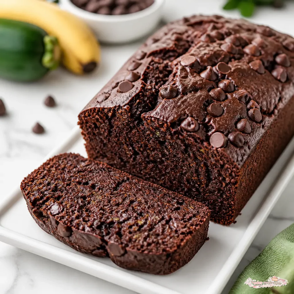 double chocolate zucchini banana bread 817931541