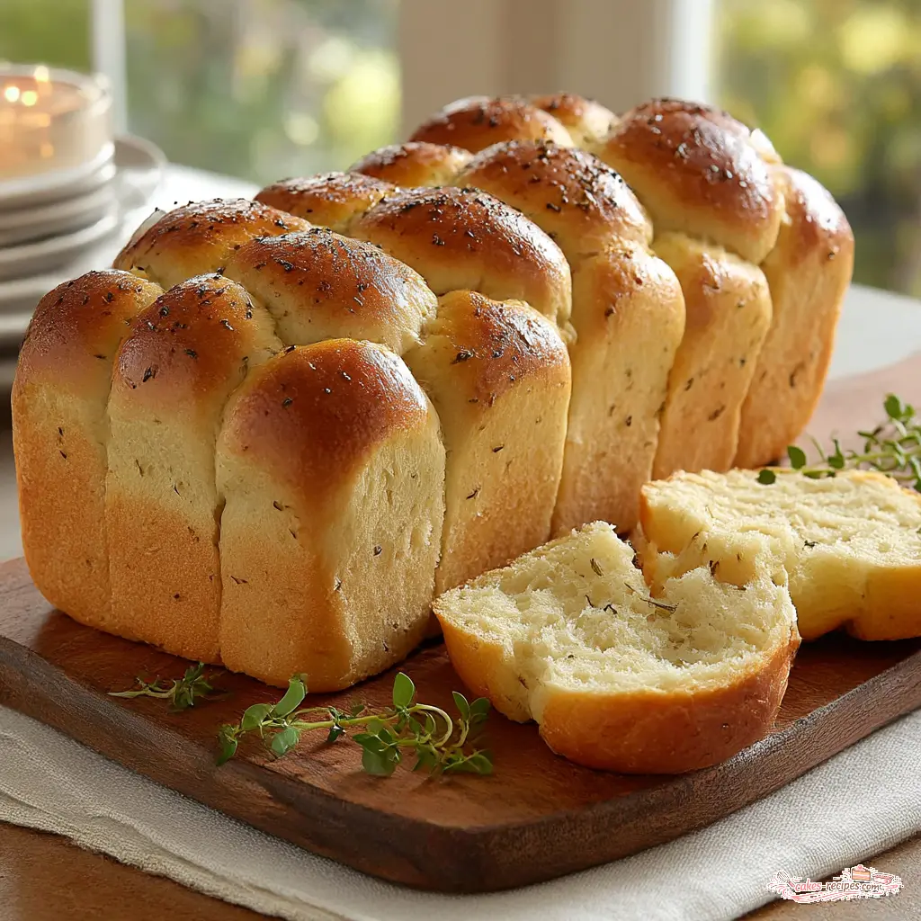 garlic herb bubble bread - final presentation