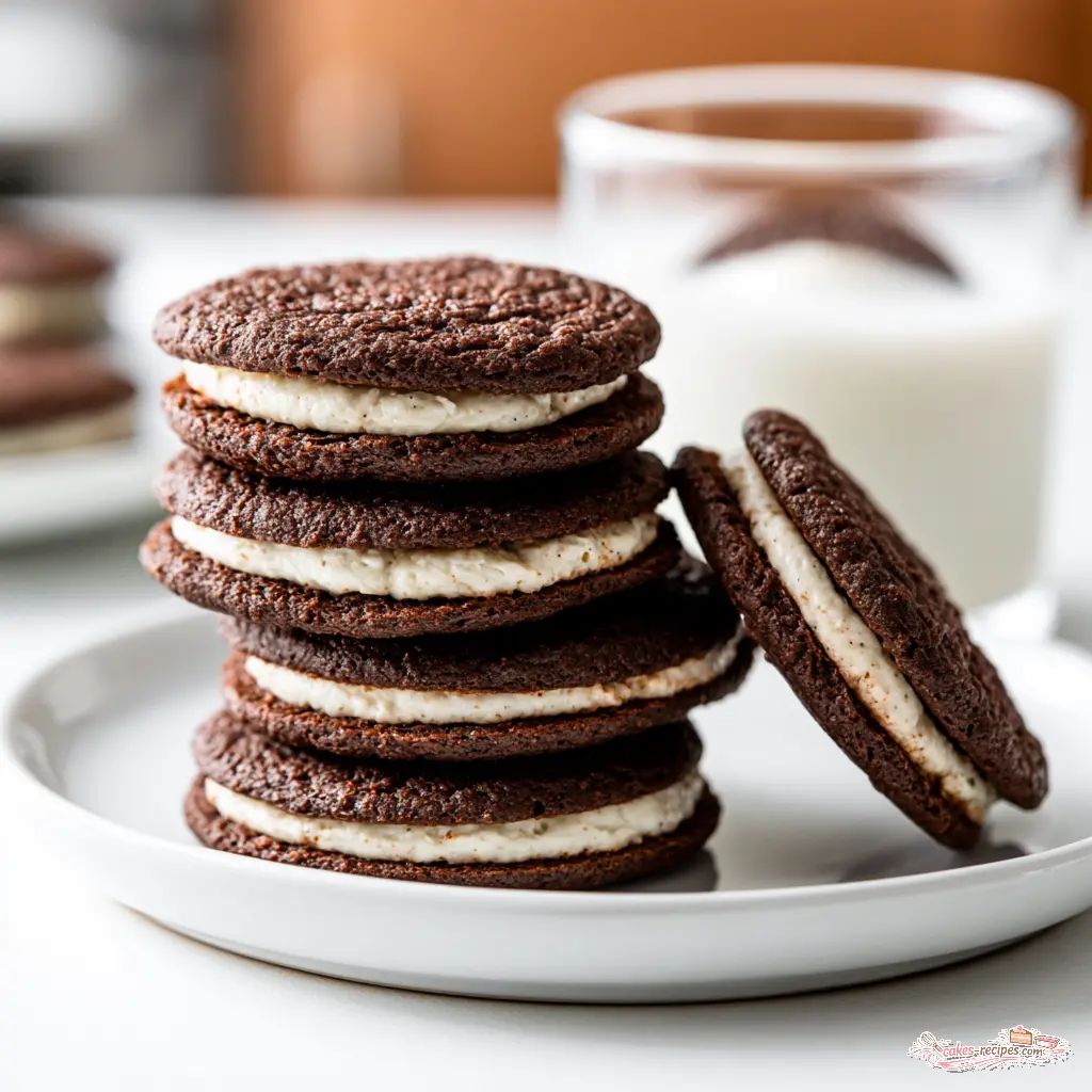 homemade oreo cookies - final presentation