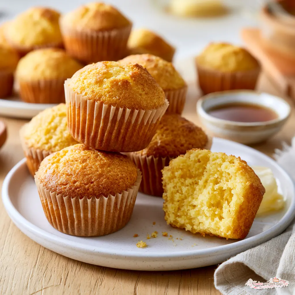 maple cornbread muffins - final presentation