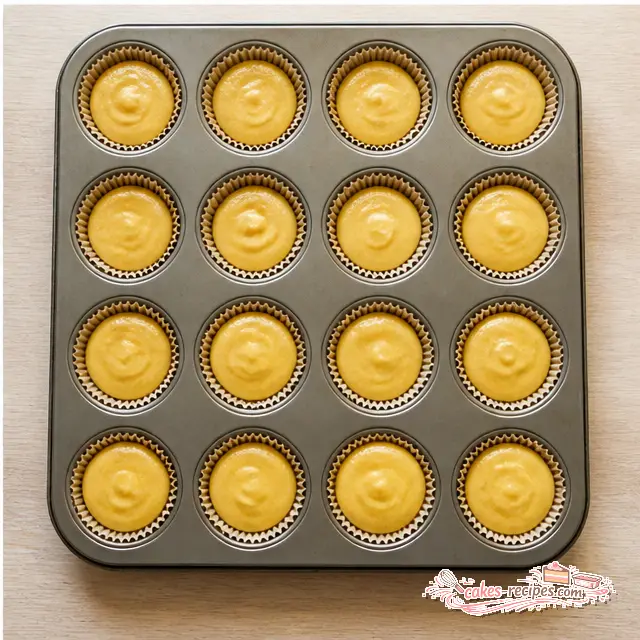 Step 4: Fold the wet into the dry and bake until golden