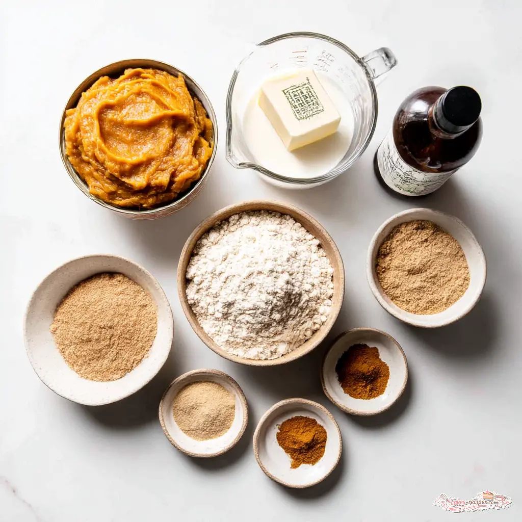 maple pumpkin scones - main ingredients