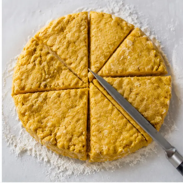 Step 2: Mixing shaggy dough and shaping into a disc