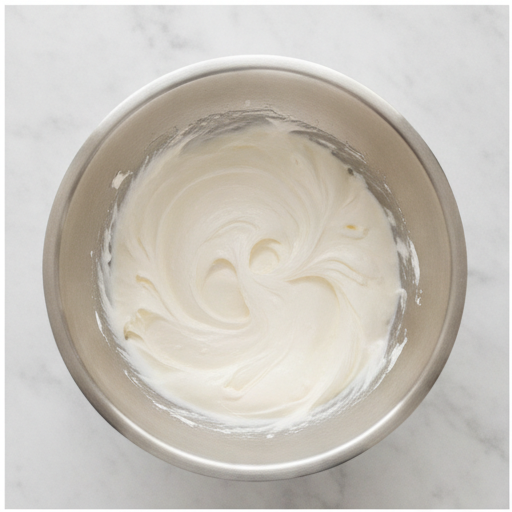 marshmallow buttercream frosting - step 1