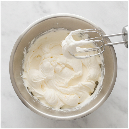 marshmallow buttercream frosting - step 2