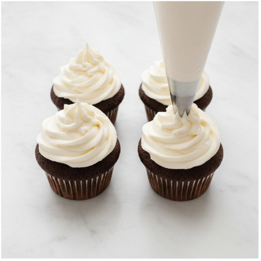 marshmallow buttercream frosting - step 4