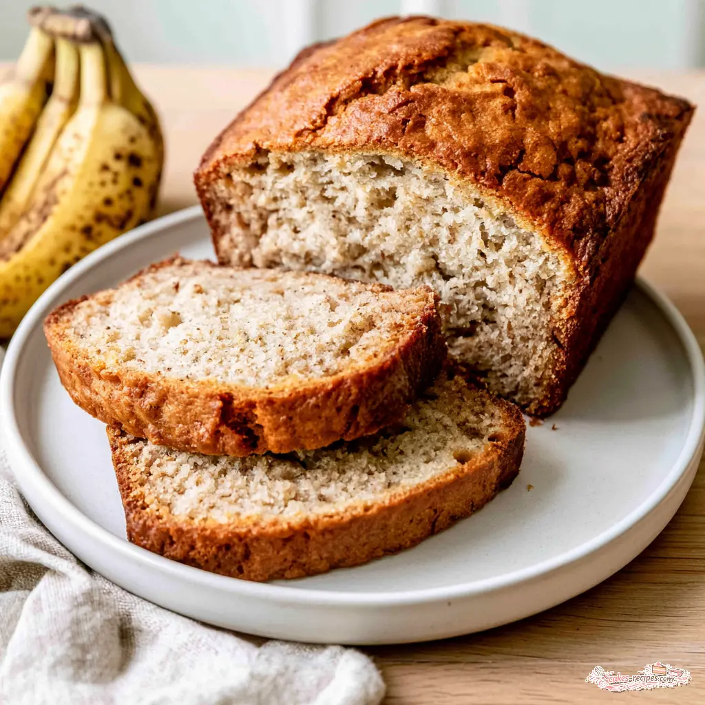 onebowl banana bread - final presentation