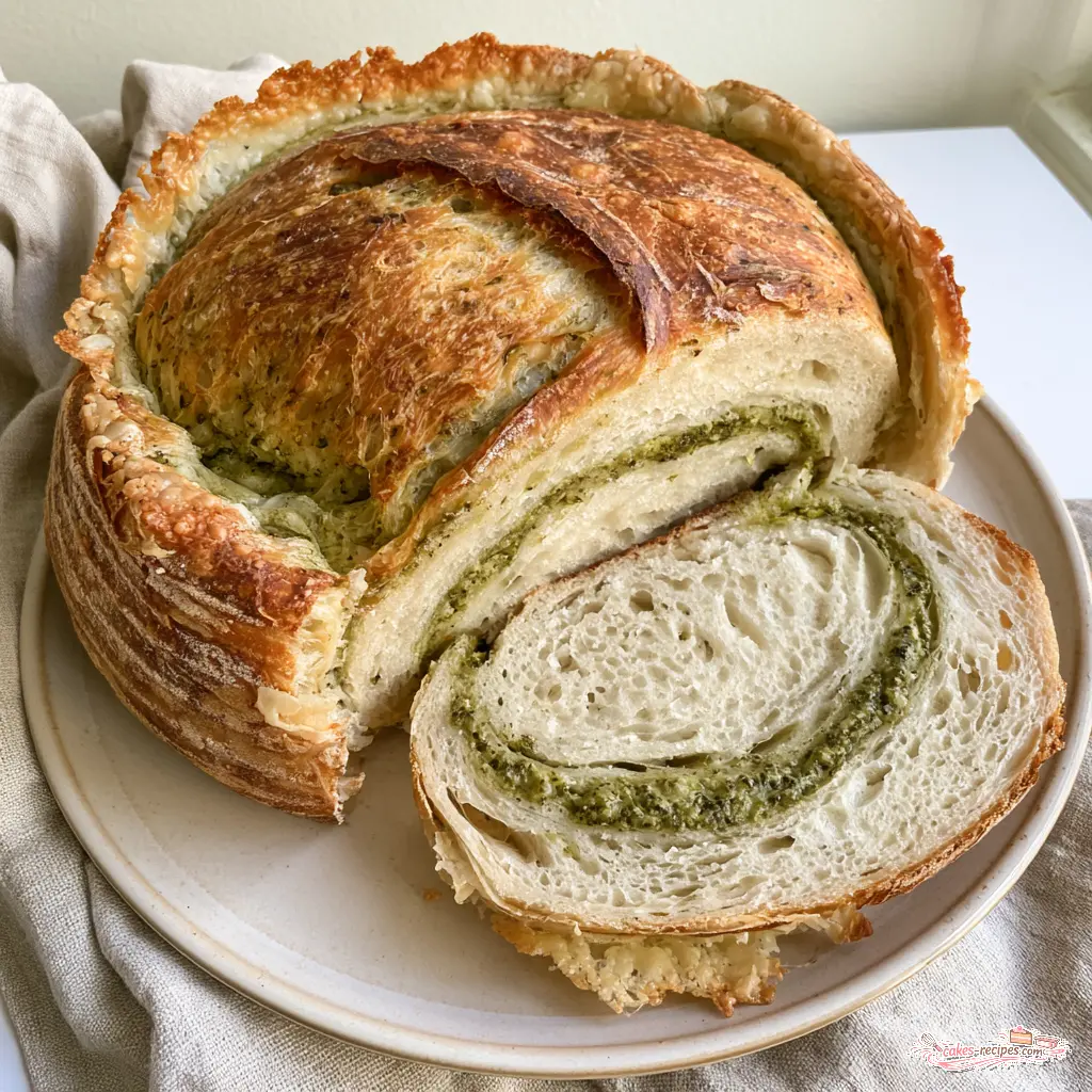 pesto parmesan sourdough