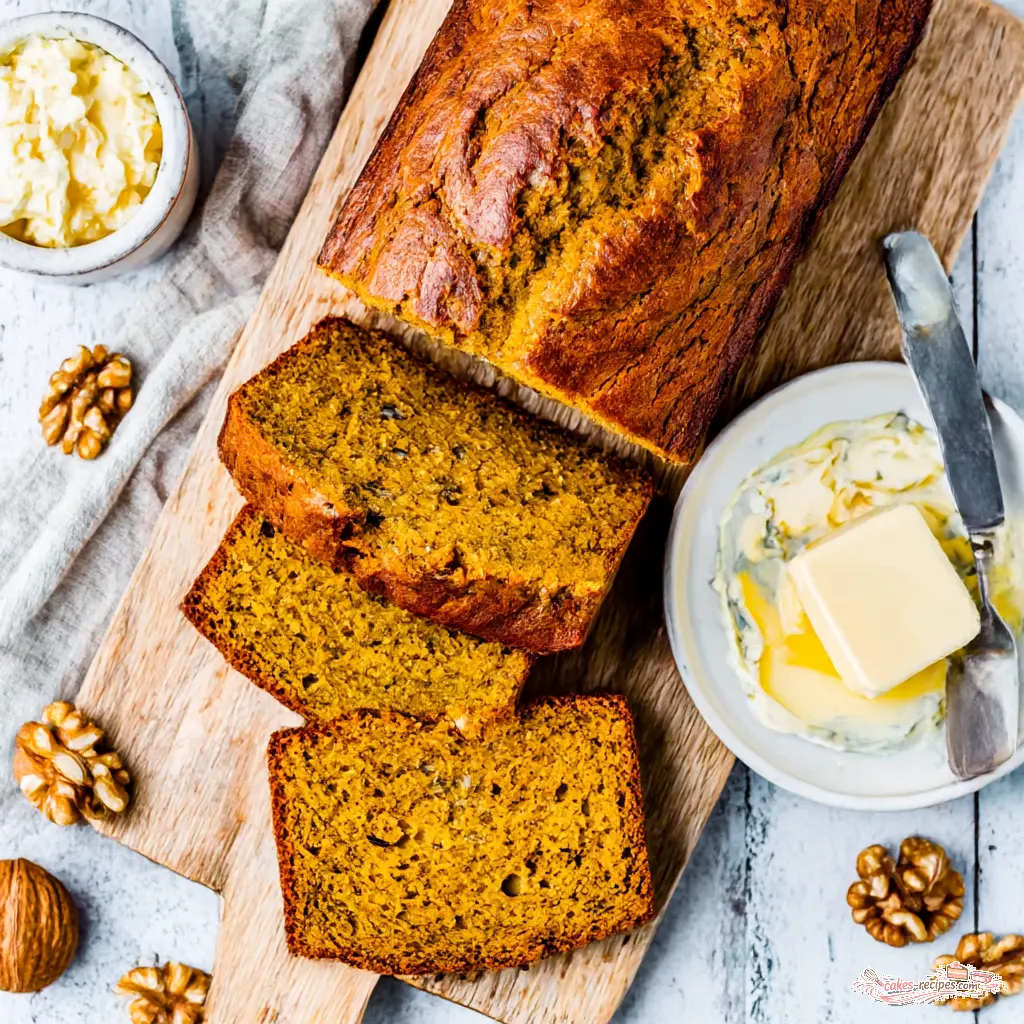 pumpkin banana bread - final presentation