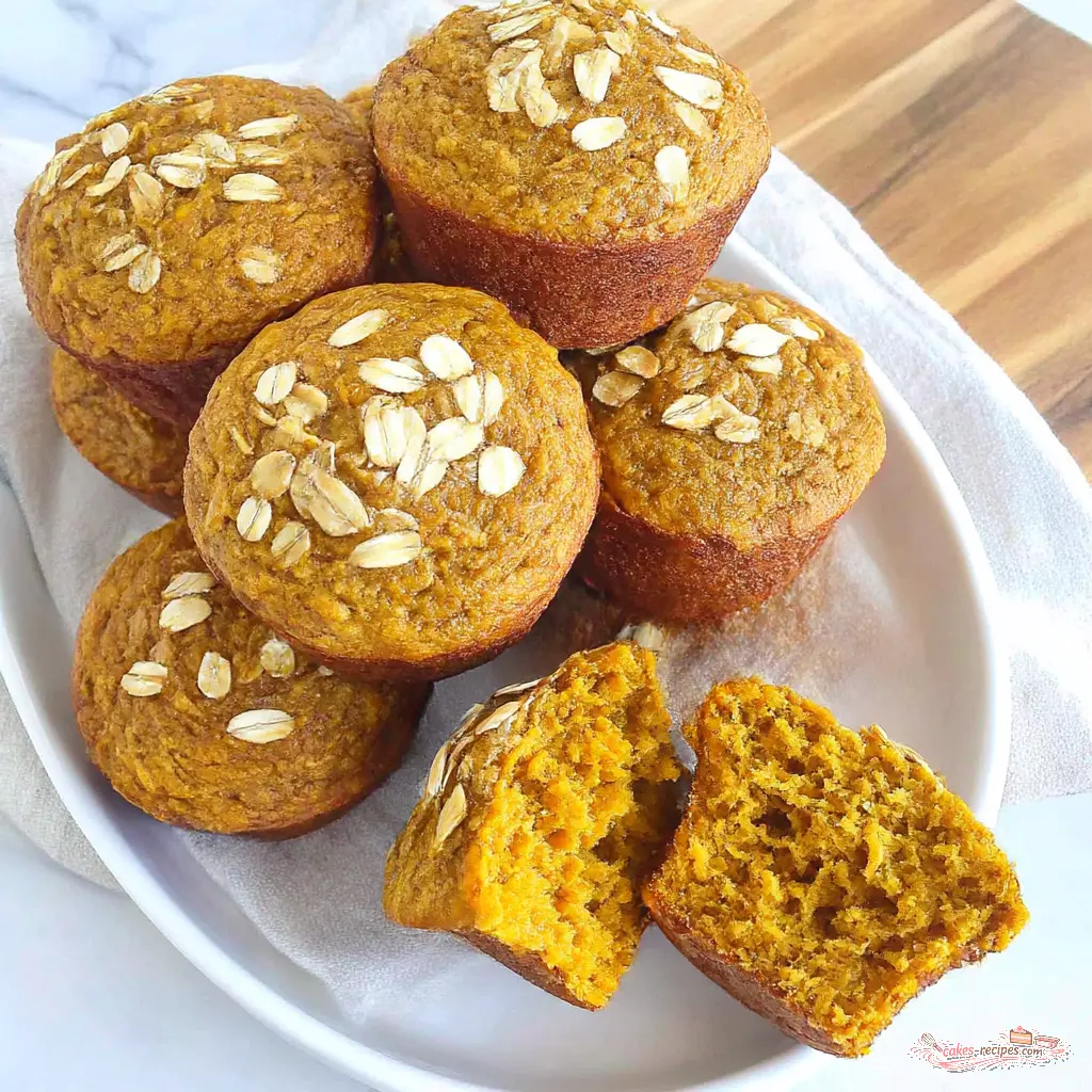 pumpkin oat muffins