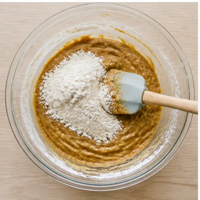 Fold in flour and buttermilk until smooth