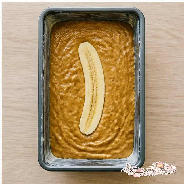 Bake batter in a buttered loaf pan