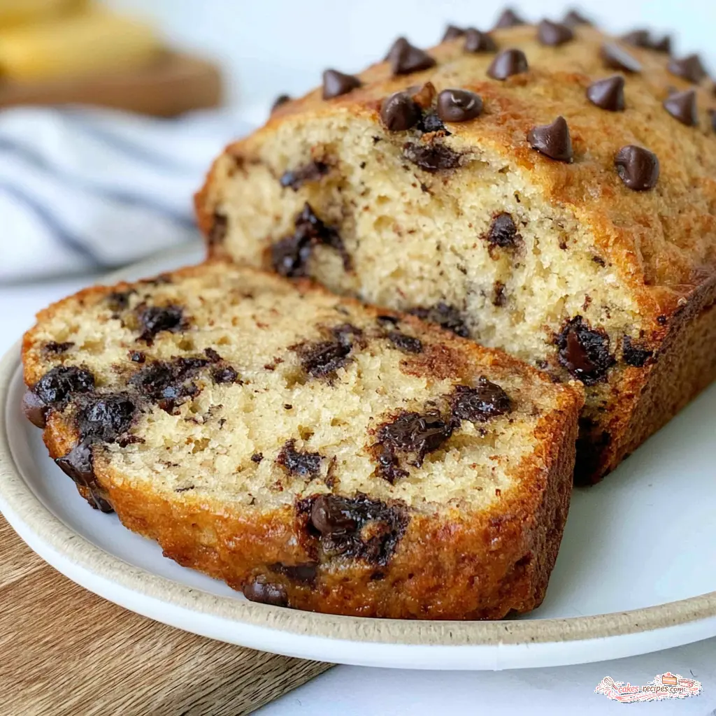 smallbatch chocolate chip banana bread - final presentation