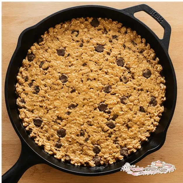 Chill the dough, press it into a buttered cast iron skillet, and bake until the center is just soft