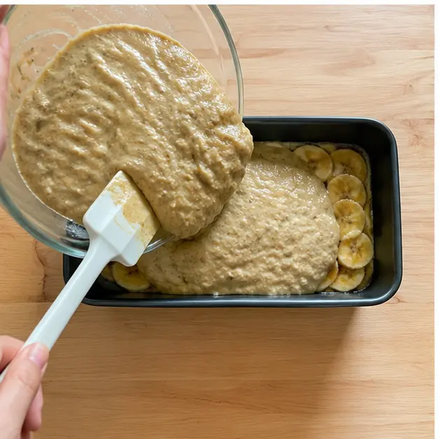 Step 3: Pouring the batter into the prepared pan