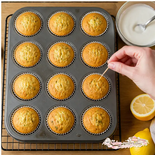 Bake until golden and pass the toothpick test