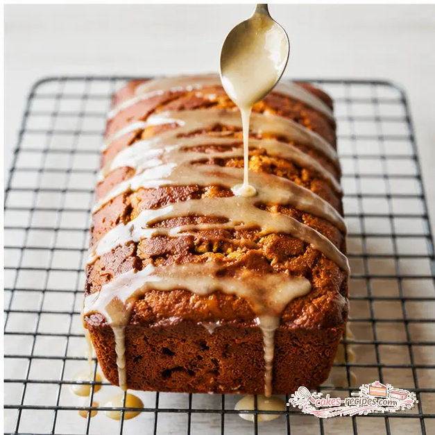 Step 4: Drizzle maple glaze over the warm loaf