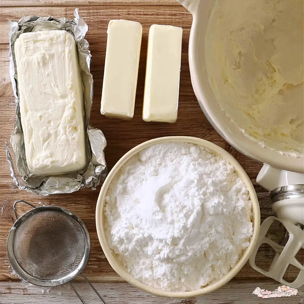 cream cheese frosting - main ingredients
