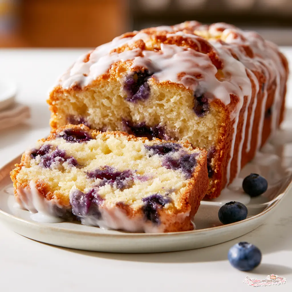 lemon blueberry bread - final presentation