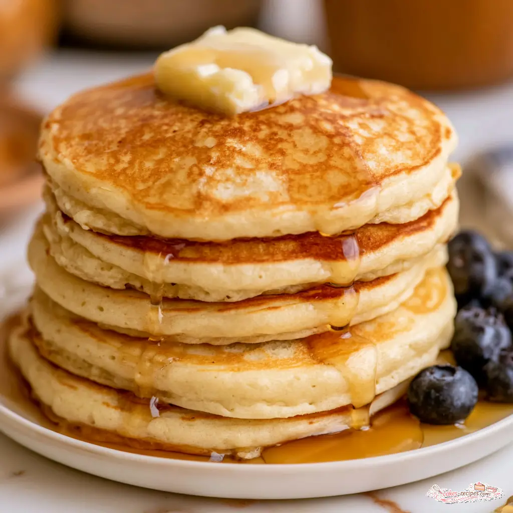 sourdough discard pancakes - final presentation